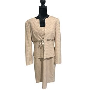 Liz Claiborne 2-Piece Dress & Jacket Set – Size 12 – Pre-Owned-See Notes/Pics